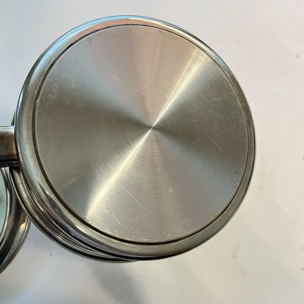 Royal Prestige 7 Ply SS Titanium Silver Alloy Copper 2 Quart Sauce Pan 7.5” &Lid